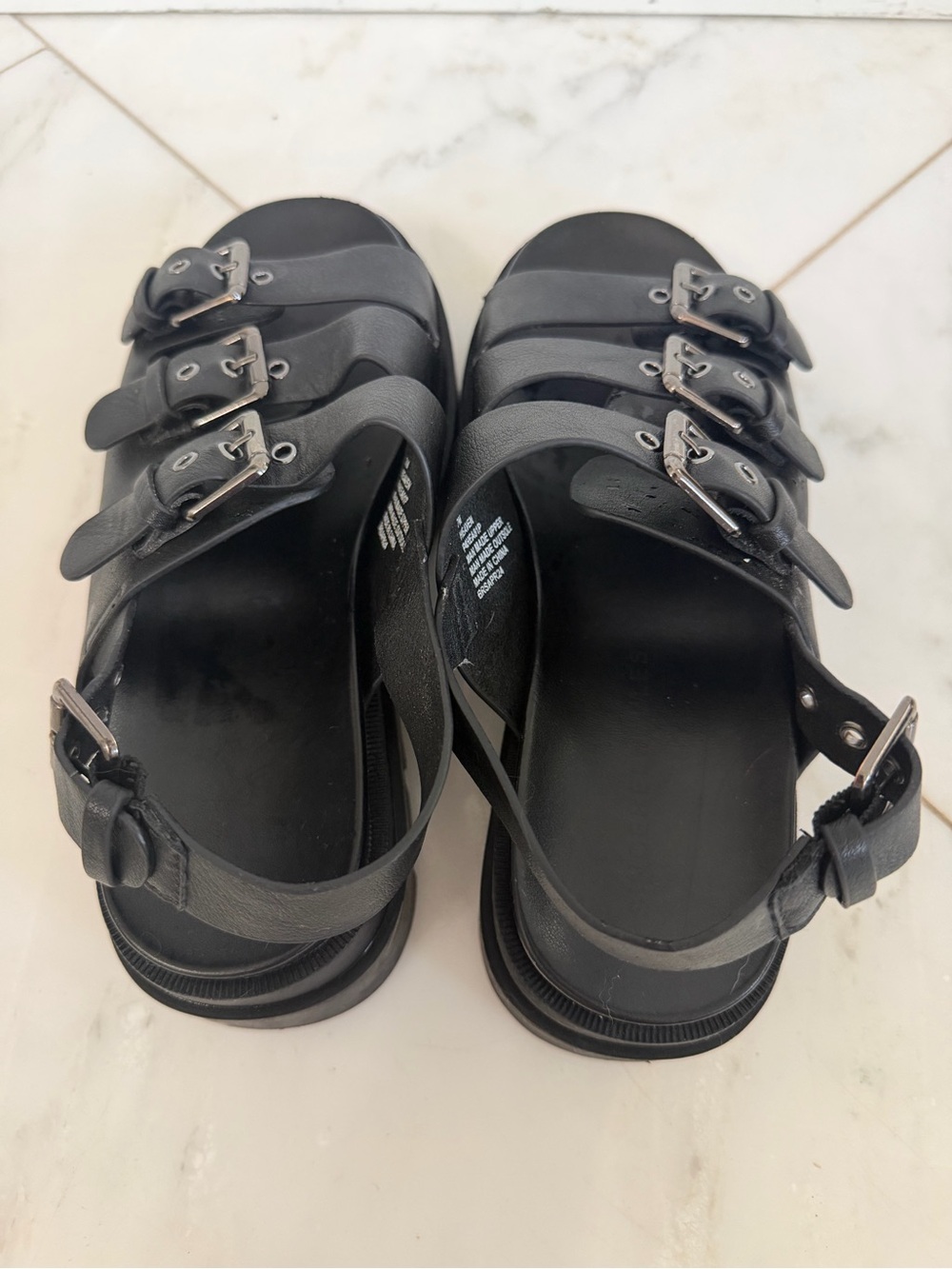 Sincerely Jules Heaven Platform Chunky Strappy 90s Y2K Sandals black size 7 - Picture 5 of 10